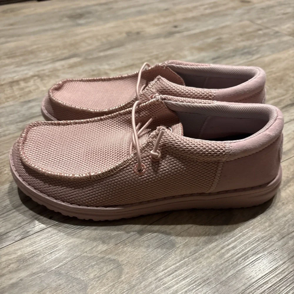 Hey Dude Wally Youth Funk Mono Pink Size Youth 4 Walking Shoes